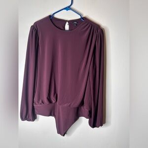 EXPRESS Chiffon Thong Bodysuit